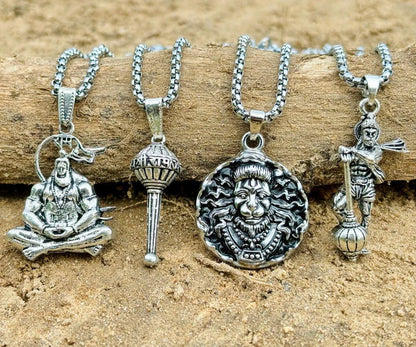 Lord Hanuman Chain With Pendant (BUY 1 GET 3 FREE )