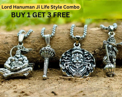 Lord Hanuman Chain With Pendant (BUY 1 GET 3 FREE )