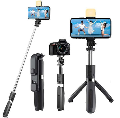 3-in-1 Selfie Stick Tripod with Bluetooth Remote