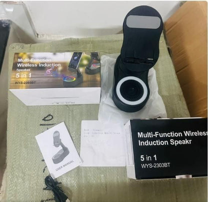 5 in 1 Wireless Induction Speaker